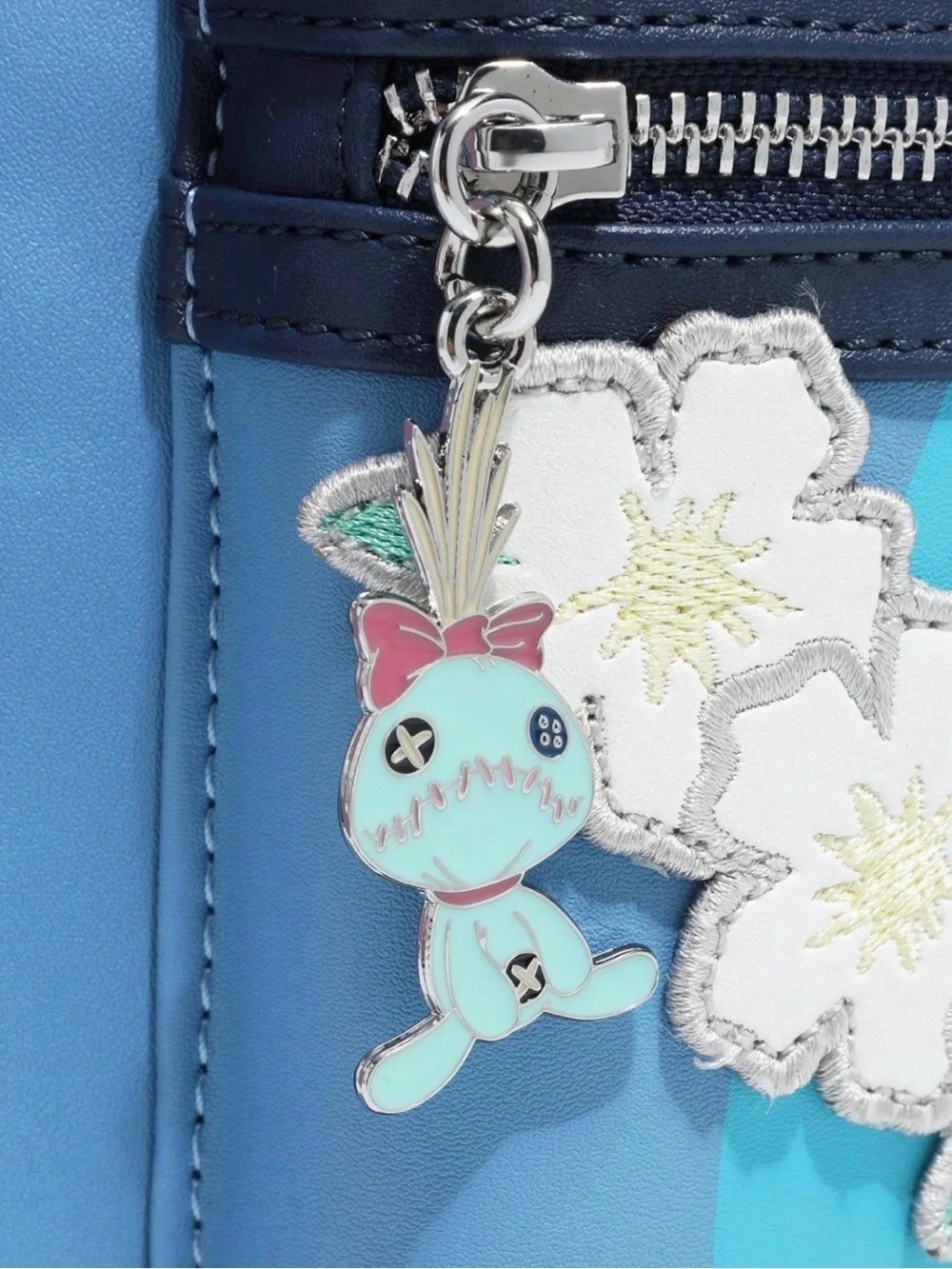 NWT RARE Loungefly Disney Lilo & Stitch Figural Stitch with Lei Mini Backpack.
